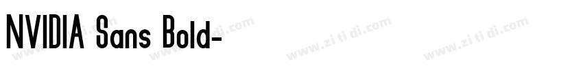NVIDIA Sans Bold字体转换